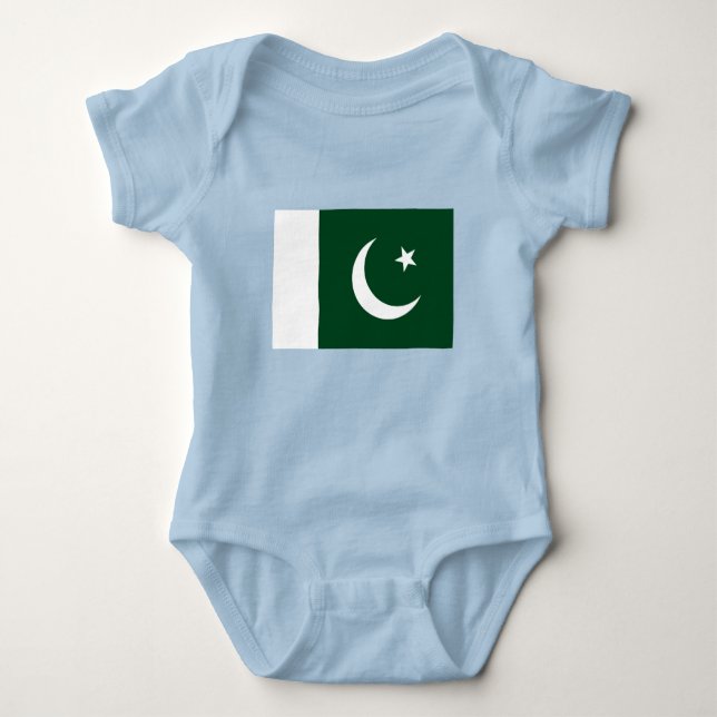 Pakistan Flag Baby Bodysuit (Front)