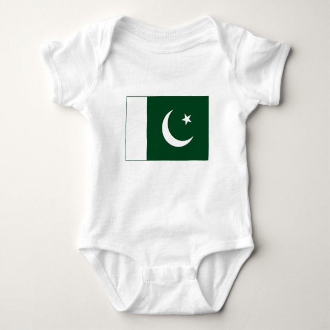 Pakistan Flag Baby Bodysuit (Front)