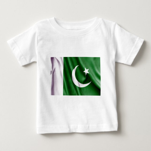 Pakistan Flag Baby T-Shirt (Front)