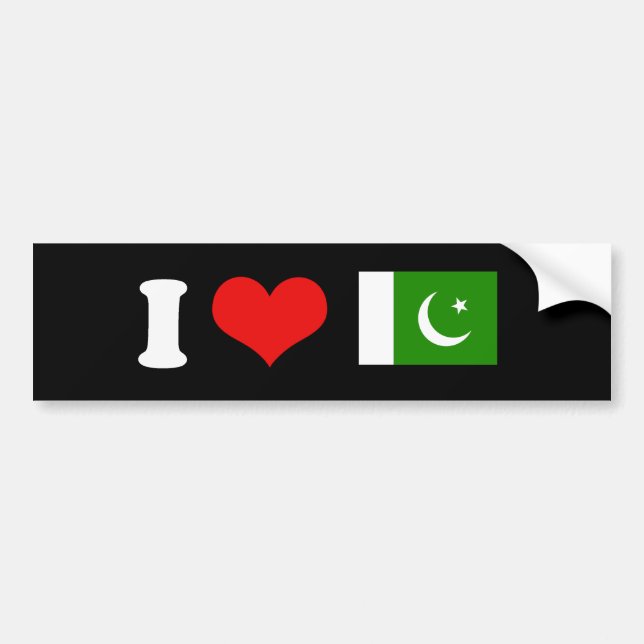 Pakistan Flag Bumper Sticker (Front)