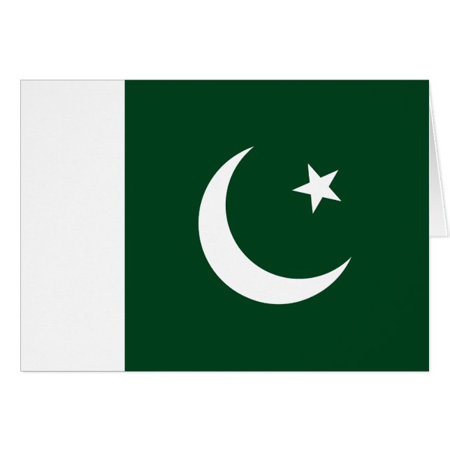 Pakistan Flag Cards (Front Horizontal)