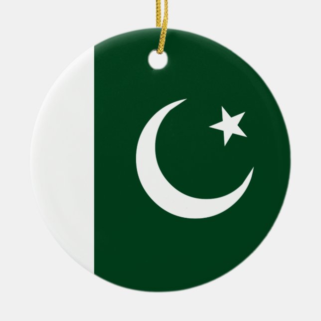 Pakistan Flag Ceramic Ornament (Front)