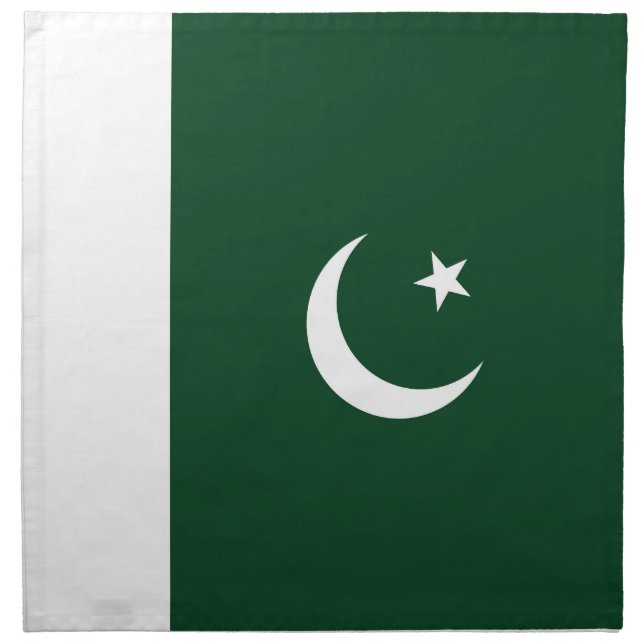Pakistan flag cloth napkin (Front)