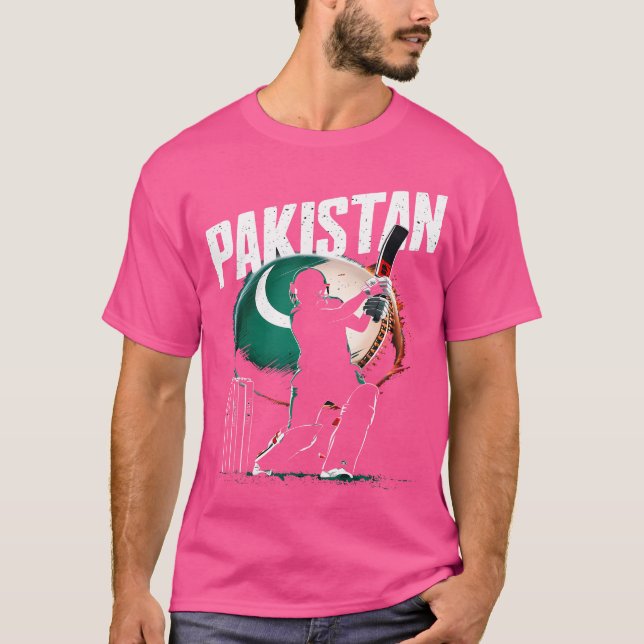 Pakistan Flag Cricket T-Shirt (Front)