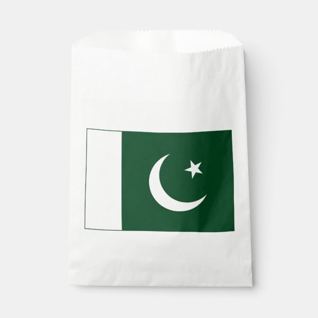 Pakistan Flag Favor Bag (Front)
