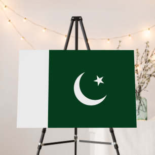 Pakistan flag foam board