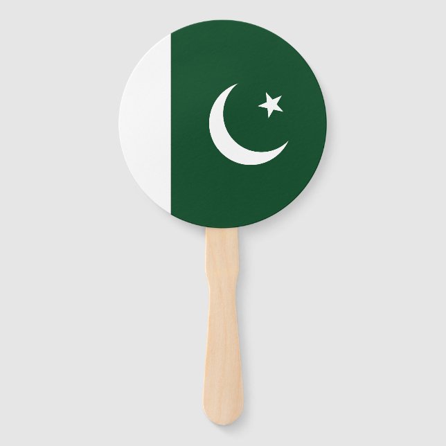 Pakistan Flag Hand Fan (Front)
