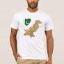 Pakistan Flag Heart and Map T-Shirt