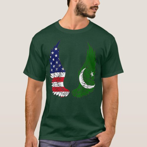 Pakistan Flag Independence Day American Pakistani  T_Shirt