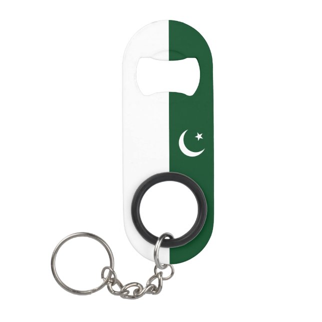 Pakistan Flag Keychain Bottle Opener (Front)