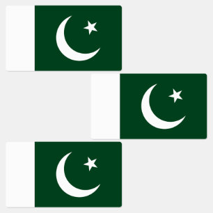 Pakistan Flag Labels