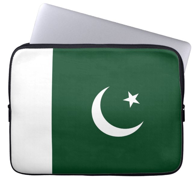Pakistan flag laptop sleeve (Front)