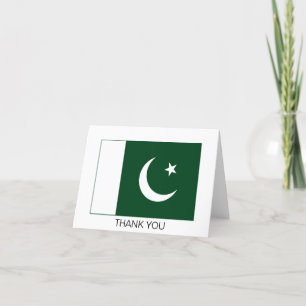 Pakistan Flag Letterpress Thank You Card