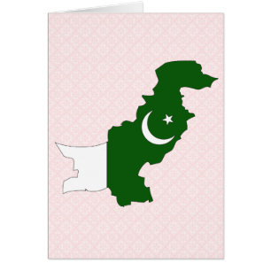 Pakistan Flag Map full size