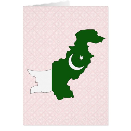Pakistan Flag Map full size (Front)