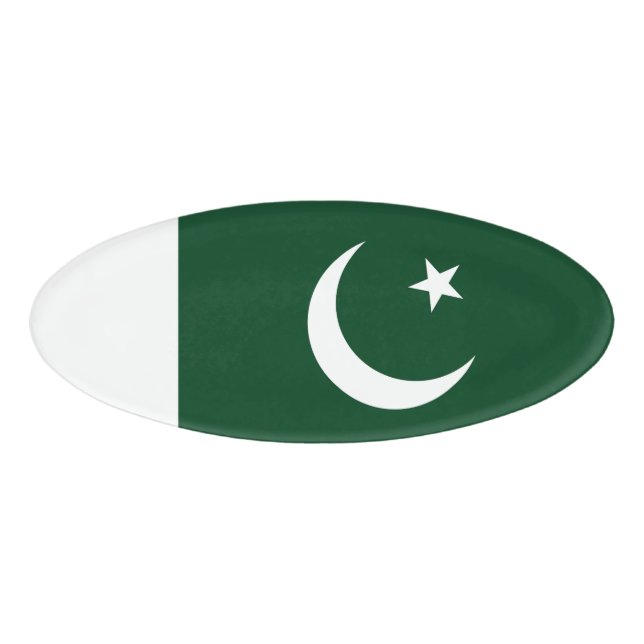 Pakistan flag name tag (Front)