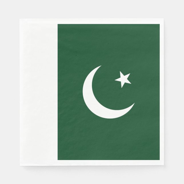 Pakistan Flag Napkins (Front)