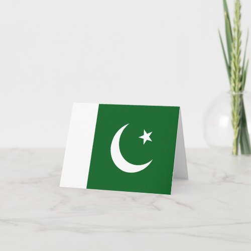 Pakistan Flag Notecard