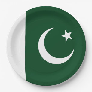 Pakistan Flag Paper Plates