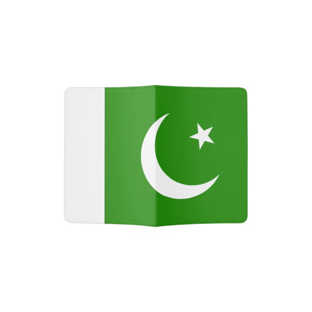 Pakistan Flag Passport Holder (Opened)