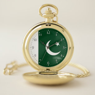 Pakistan Flag Pocket Watch
