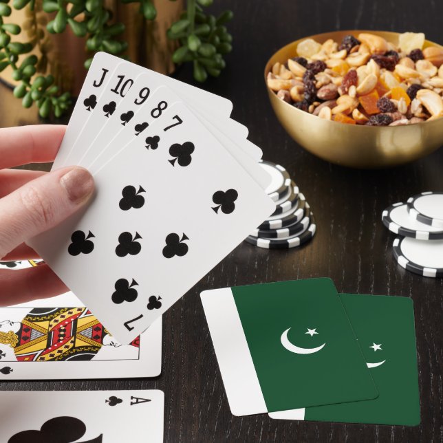 Pakistan flag poker cards (In Situ)