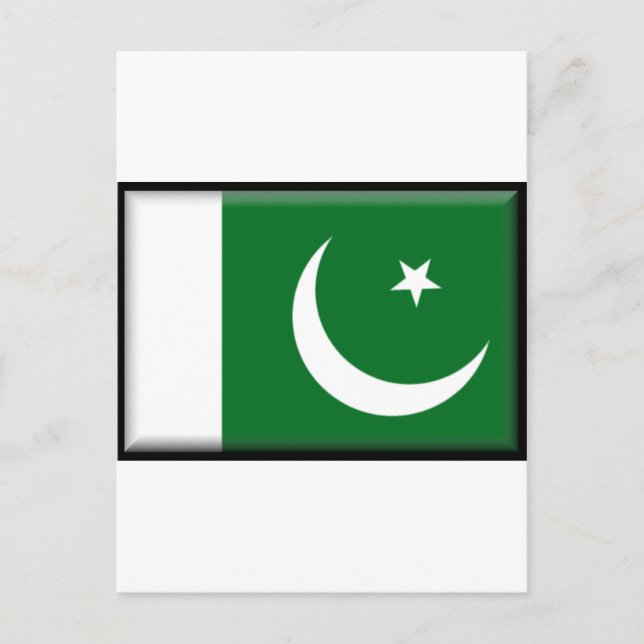 Pakistan Flag Postcard (Front)