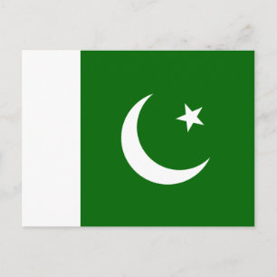 Pakistan Flag Postcard