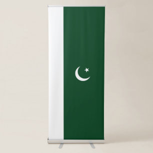 Pakistan flag retractable banner