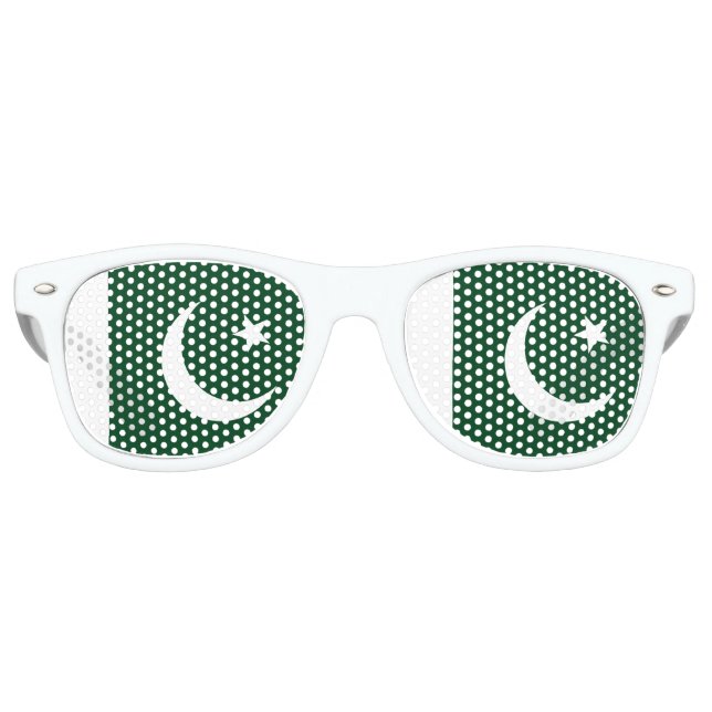 Pakistan Flag Retro Sunglasses (Front)