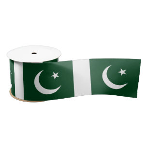 Pakistan Flag Satin Ribbon