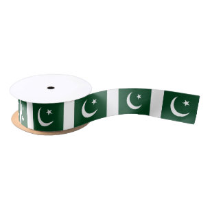 Pakistan Flag Satin Ribbon