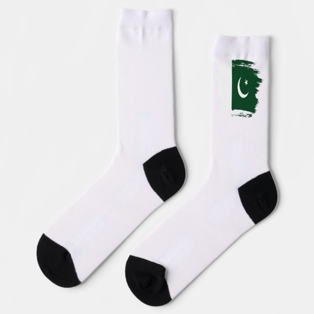 Pakistan flag socks (Left)