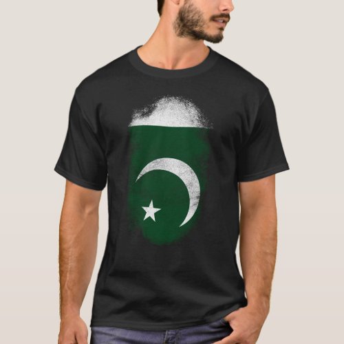 Pakistan Flag Souvenir _ Distressed Pakistani T_Shirt