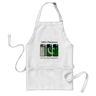 Pakistan Flag Spice Jars Apron