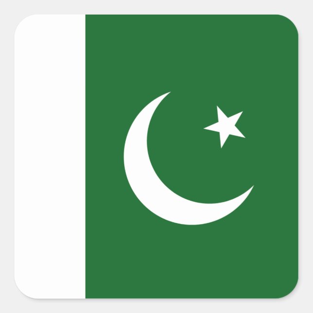 Pakistan Flag Sticker (Front)