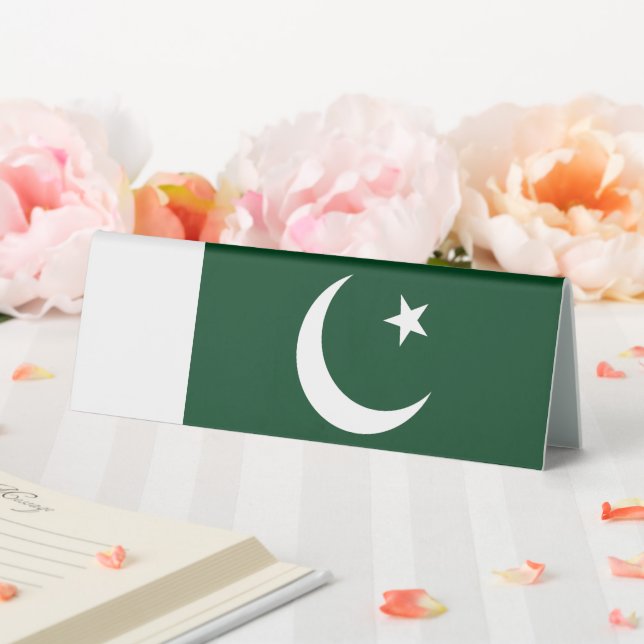 Pakistan flag table tent (In SItu (Wedding))