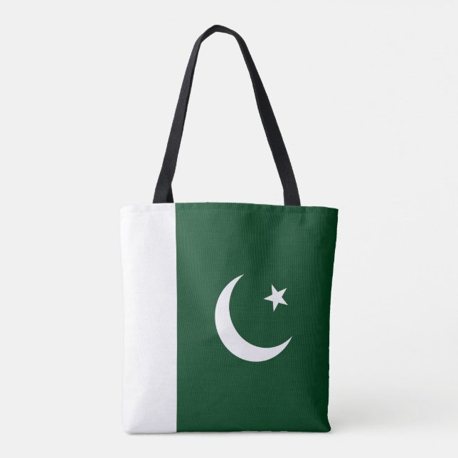 Pakistan Flag Tote Bag (Back)
