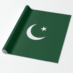 Pakistan flag wrapping paper