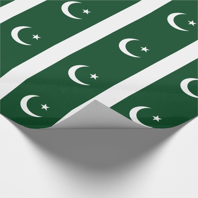 Pakistan Flag Wrapping Paper (Corner)