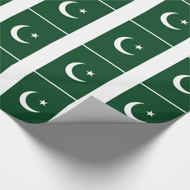 Pakistan Flag Wrapping Paper (Corner)