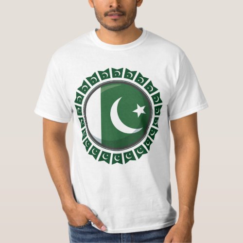 Pakistan Flags Proudly Displayed T_Shirt