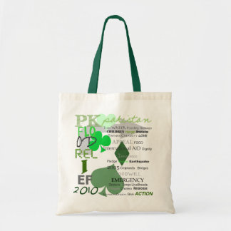 Pakistan Flood Relief - Green Recyclable Tote