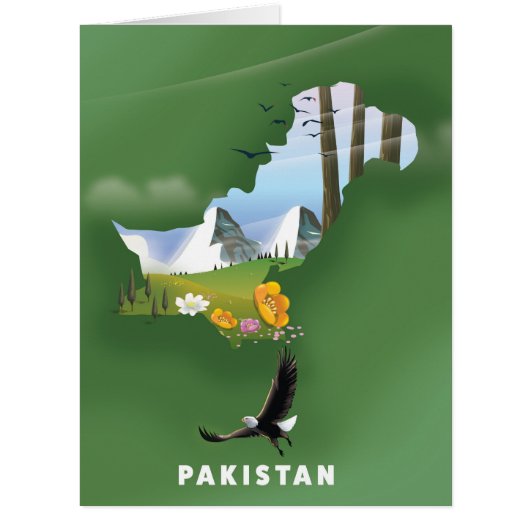 Pakistan illustrated travel map. (Front)