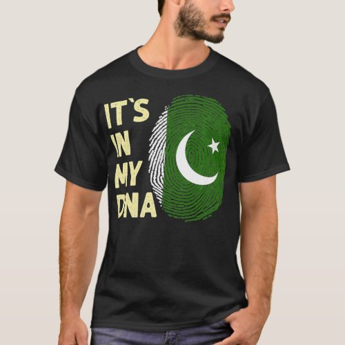 Pakistan In My DNA Pakistani Flag Team Pakistan co T_Shirt