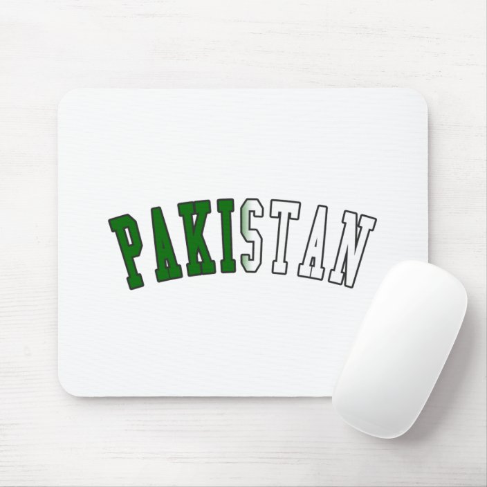 Pakistan in National Flag Colors Mousepad