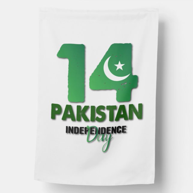 Pakistan Independence Day 14 August House Flag (Front)