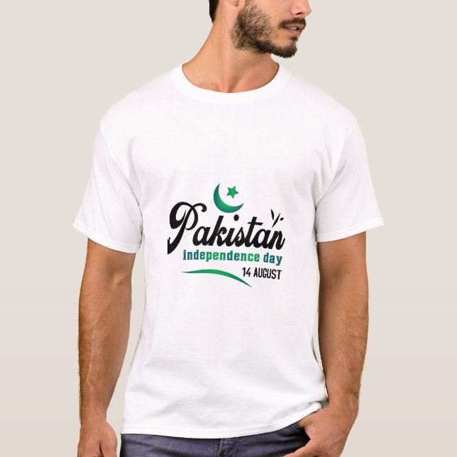 Pakistan Independence Day 14 August T-Shirt (Front)