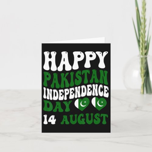 Pakistan Independence Day Pakistani Flag Pride Gro Card