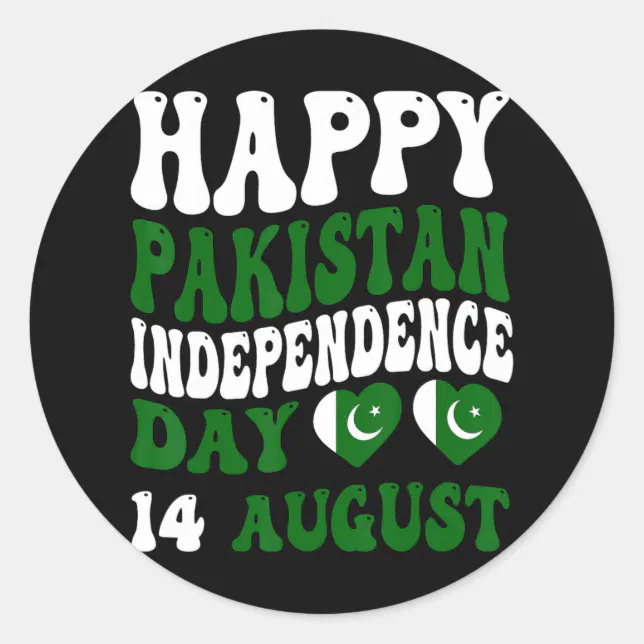 Pakistan R 644 Pakistan Independence Day Pakistani Flag Pride Gro Classic Round ...